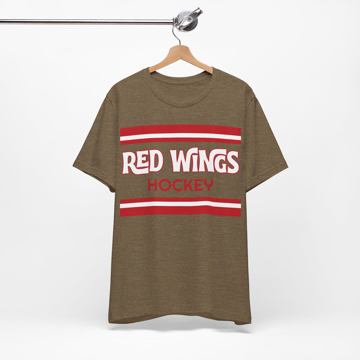 Retro Red Wings Shirt, Vintage Striped Red Wings T-Shirt