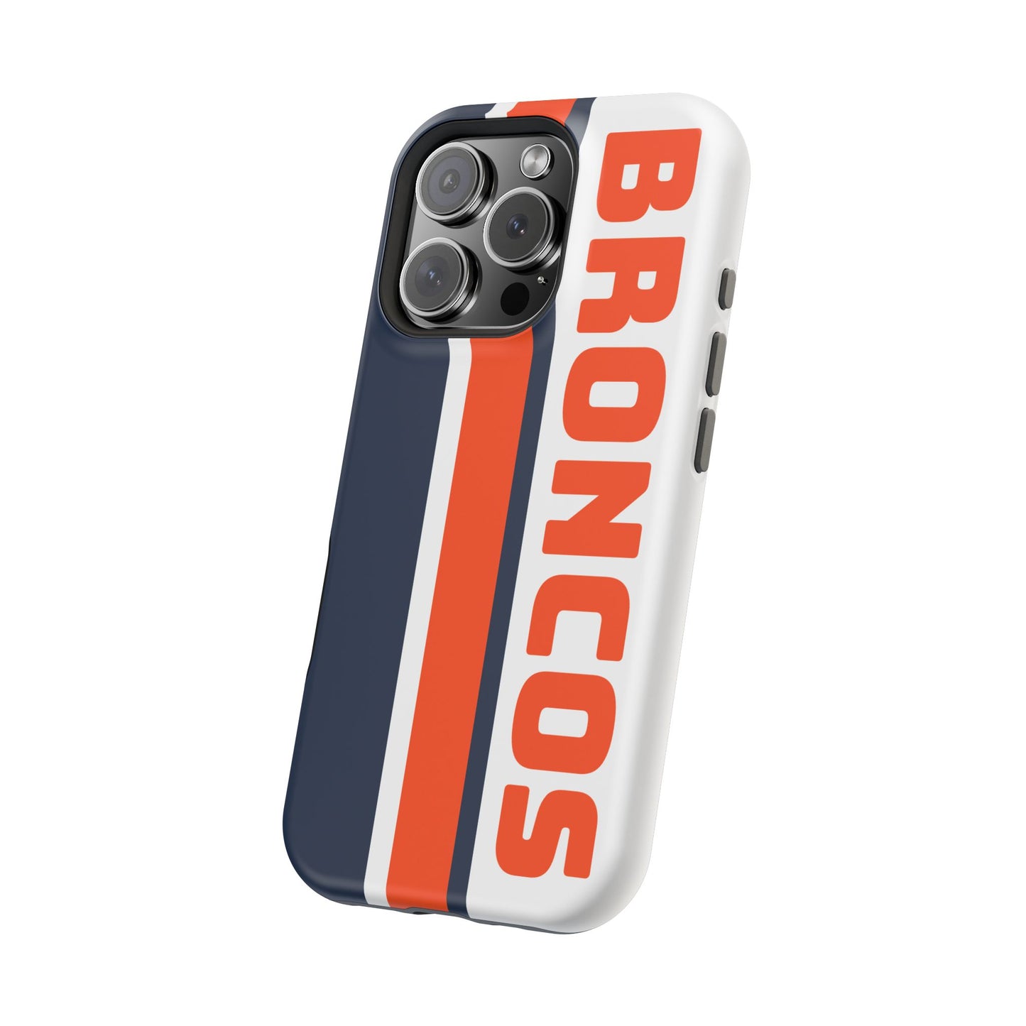 Broncos Phone Case, Magnetic Phone Case, Retro Phone Case, Baseball Case for iPhone or Samsung, Football Gifts