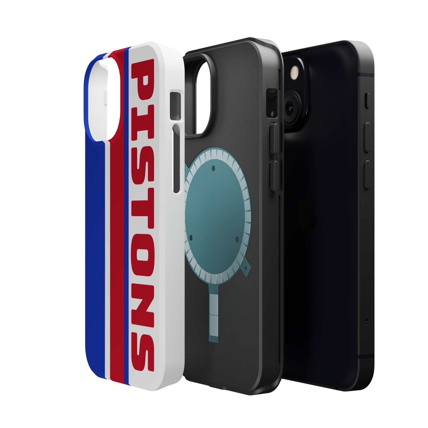 Pistons Phone Case, Magnetic Phone Case, Retro Phone Case, Basketball Gifts