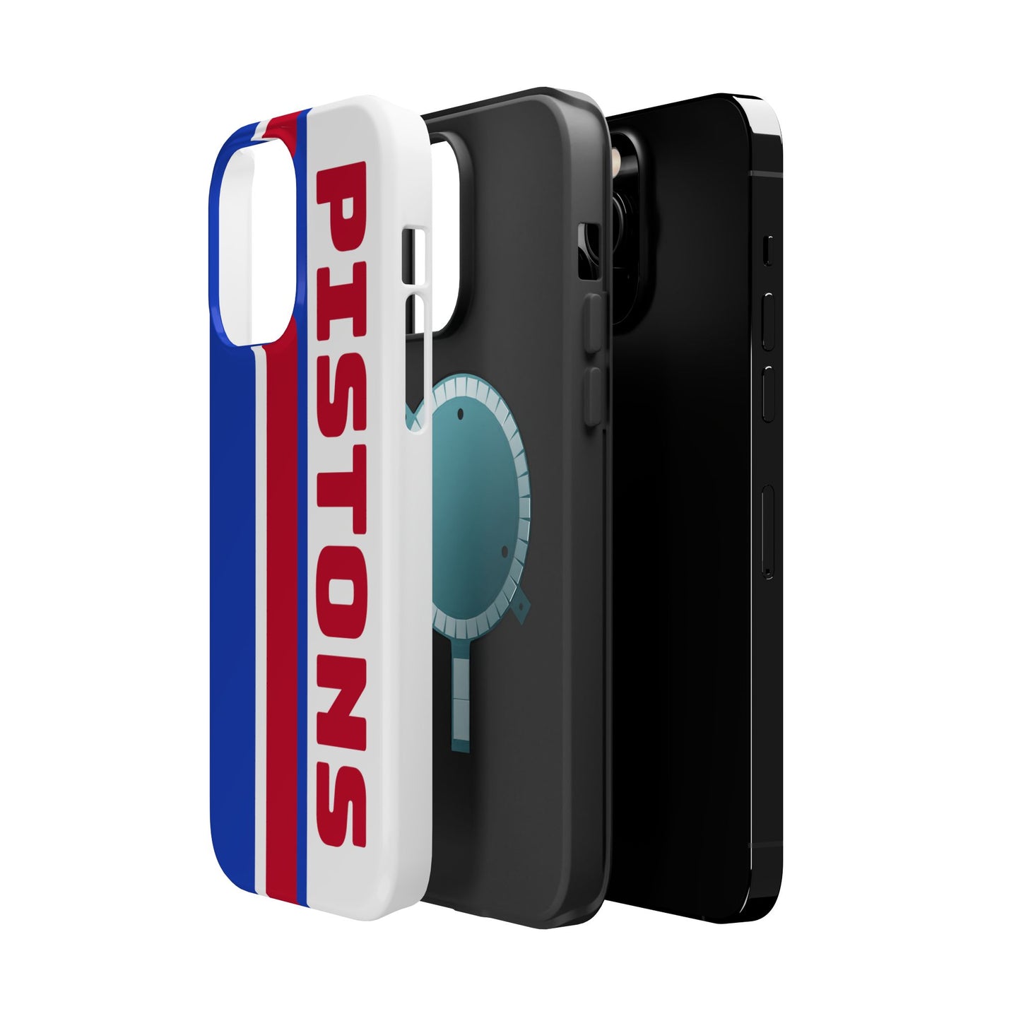Pistons Phone Case, Magnetic Phone Case, Retro Phone Case, Basketball Gifts