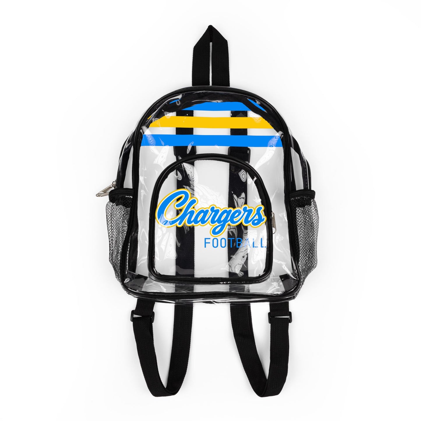 Chargers Clear Backpack, Stadium Bag, Football Belt Bag, Transparent Fanny Pack
