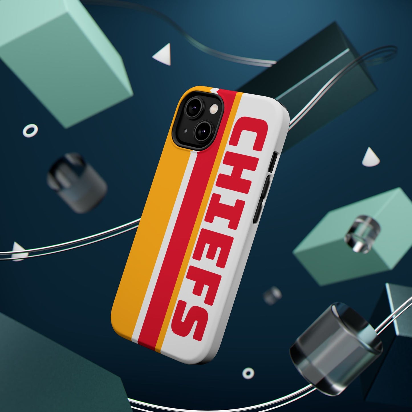 Chiefs Phone Case, Magnetic Phone Case, Retro Phone Case, Baseball Case for iPhone or Samsung, Chiefs Football Gifts