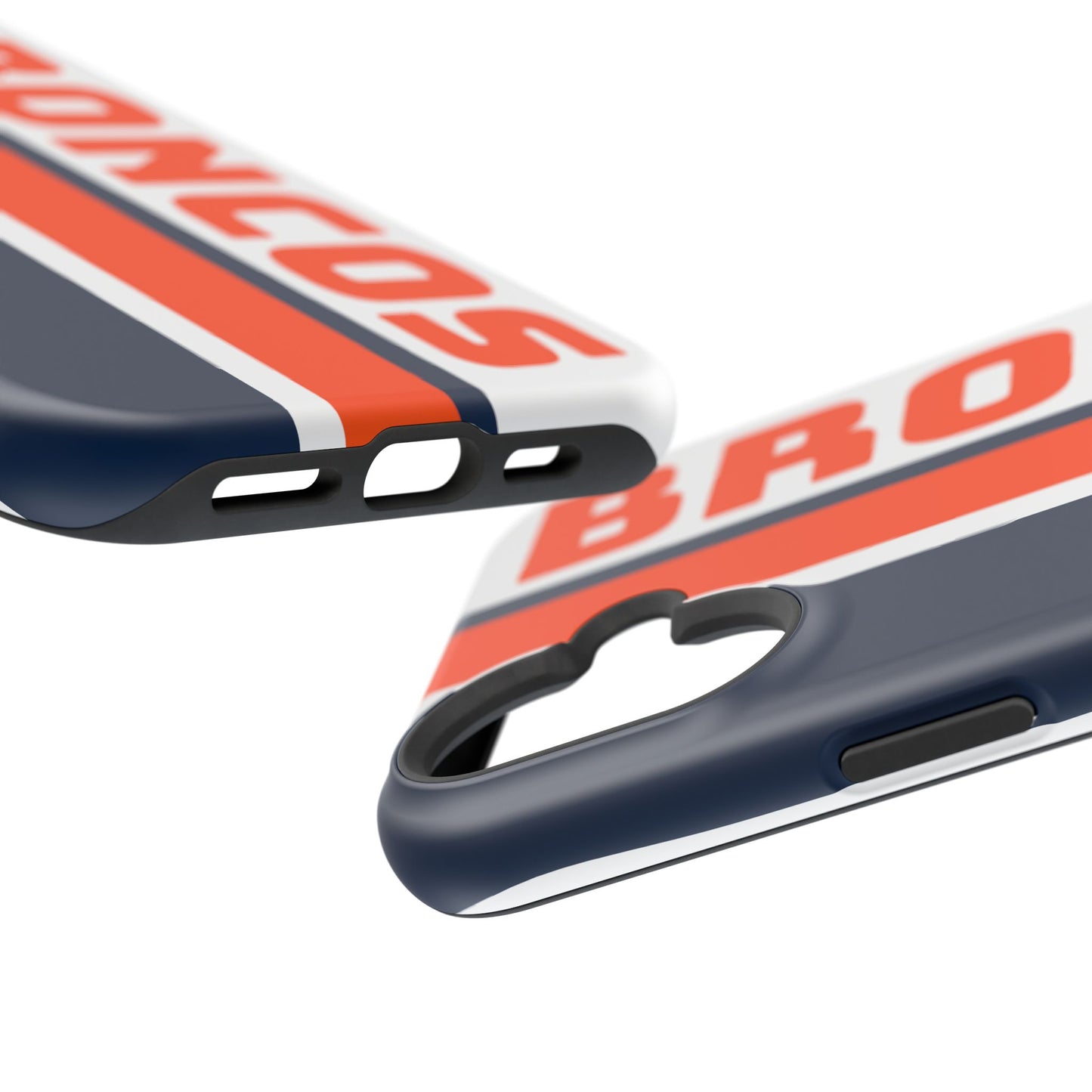 Broncos Phone Case, Magnetic Phone Case, Retro Phone Case, Baseball Case for iPhone or Samsung, Football Gifts