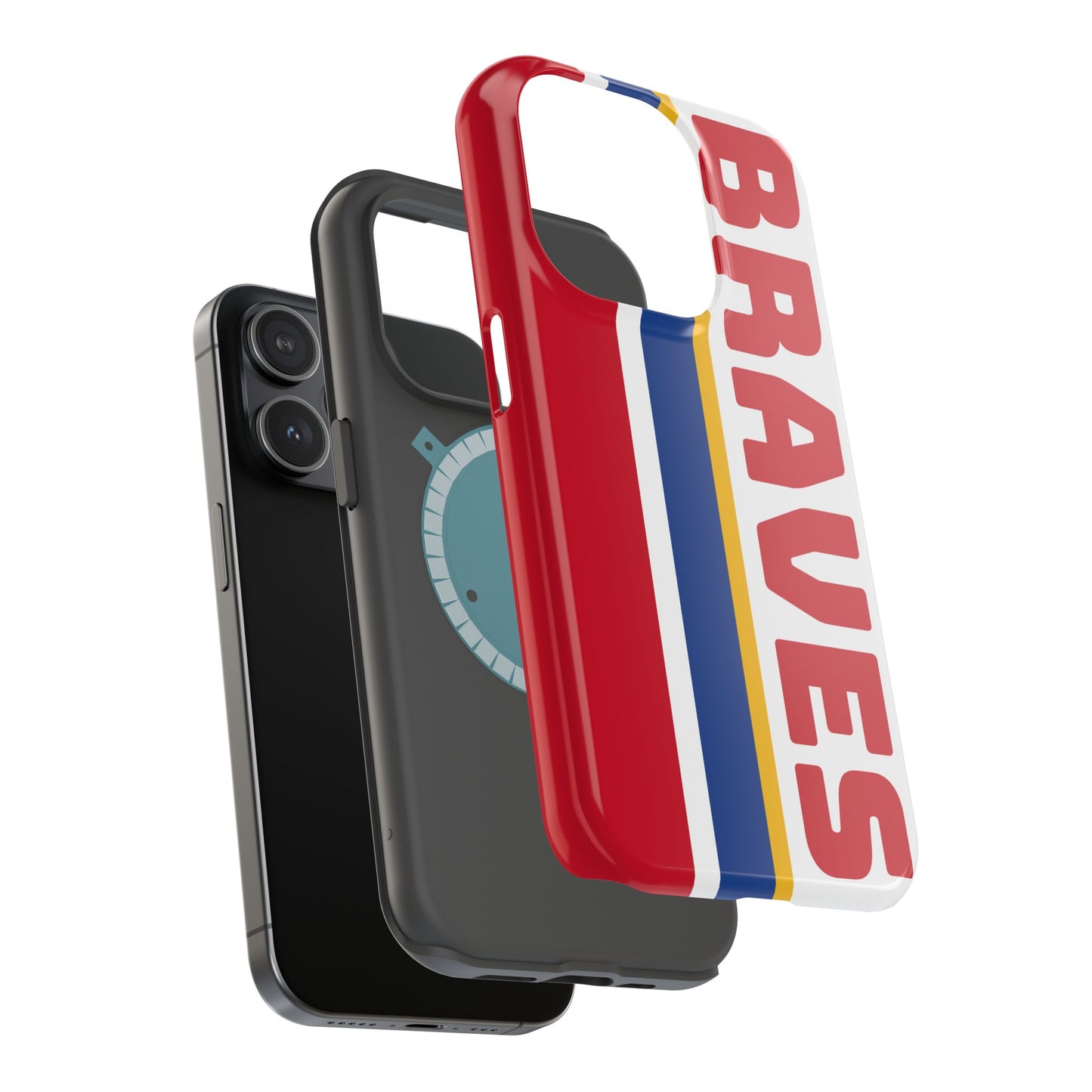 Braves Phone Case, Magnetic Phone Case, Baseball Phone Case, Retro Phone Case