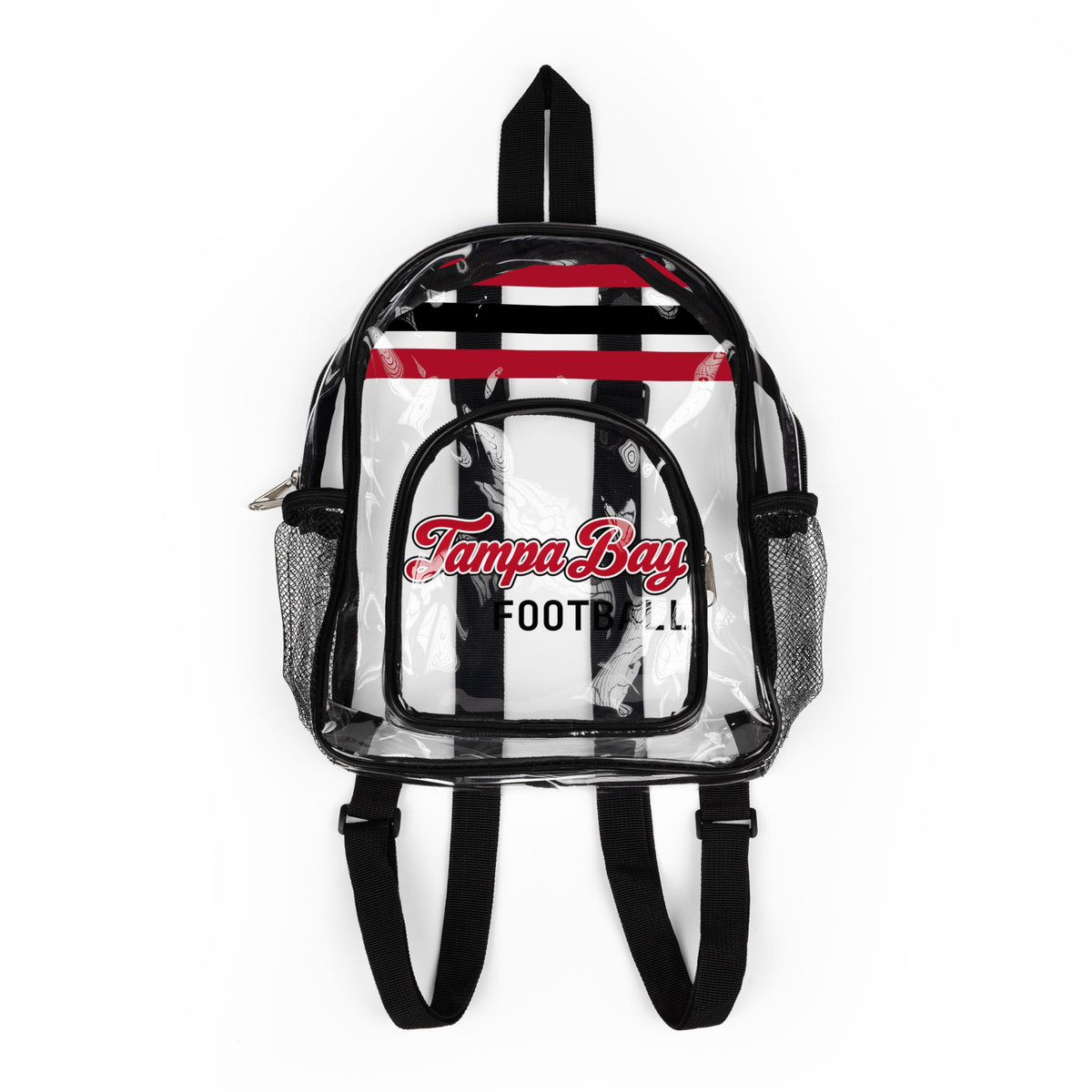 Clear Tampa Bay Backpack | Customizable Clear Sports Bag
