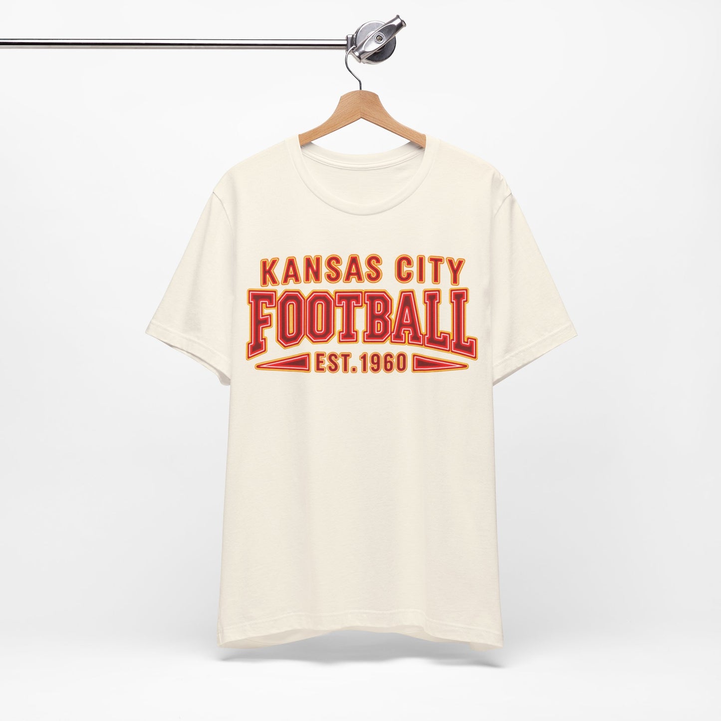 Kansas City Football T-Shirt, Retro Football Tee, Neon Football Shirt