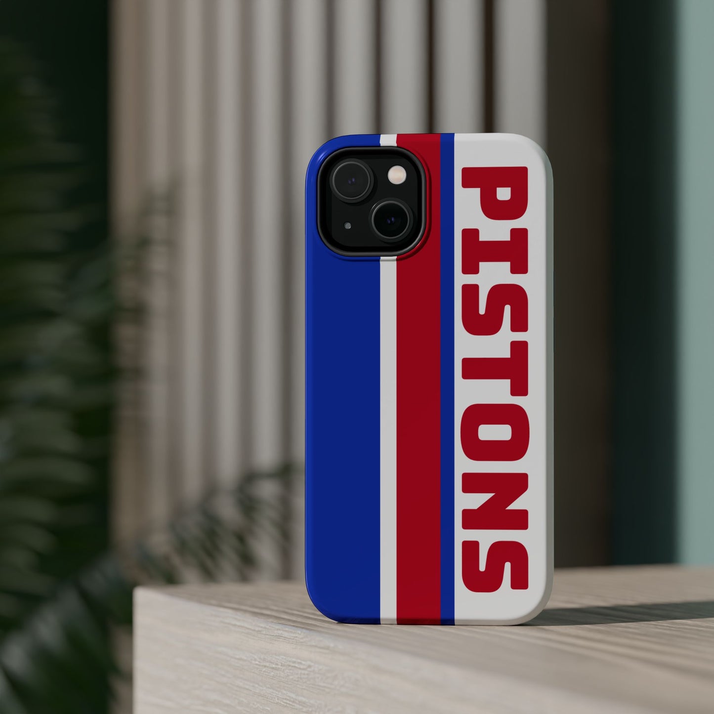 Pistons Phone Case, Magnetic Phone Case, Retro Phone Case, Basketball Gifts