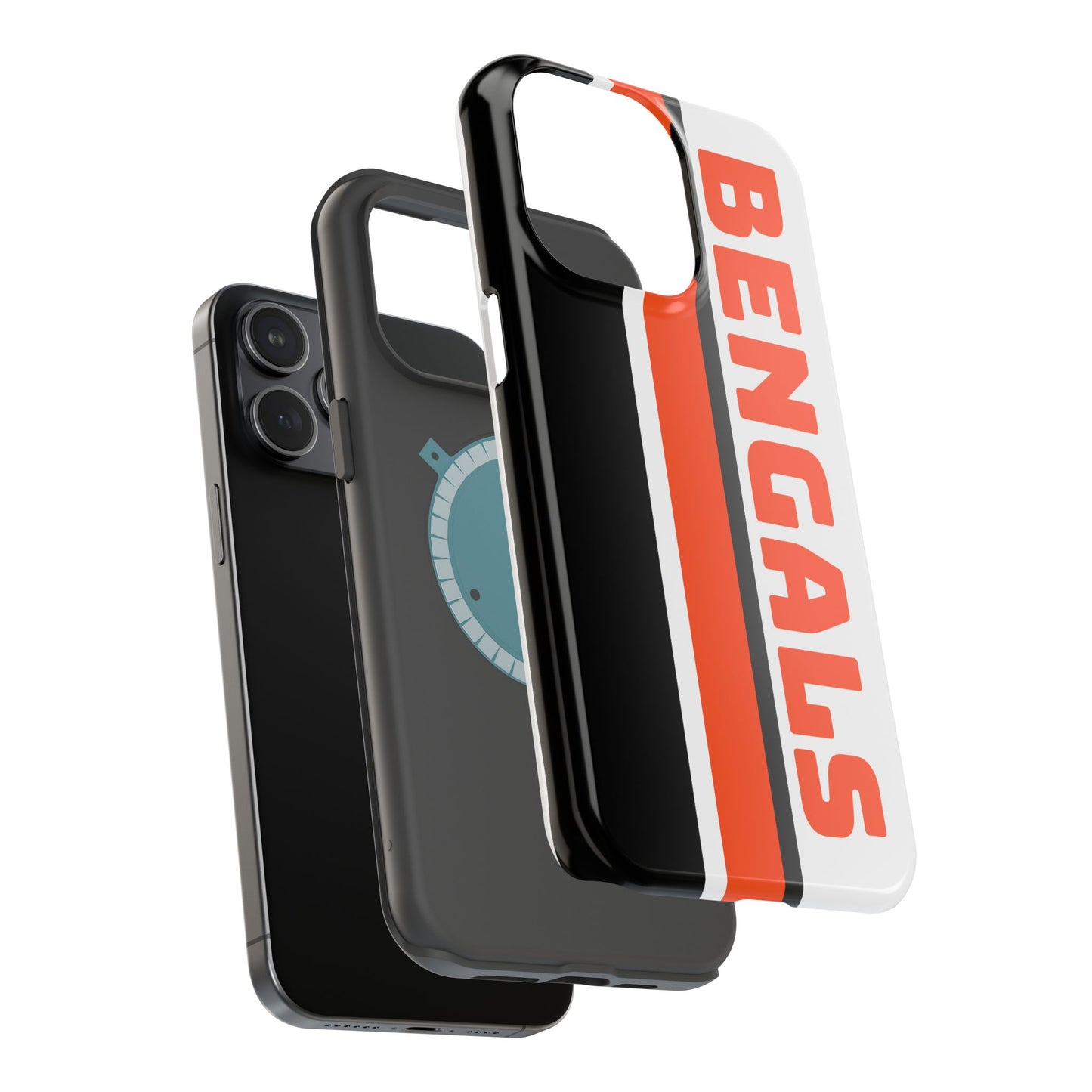 Bengals Phone Case, Magnetic Phone Case, Retro Phone Case, Baseball Case for iPhone or Samsung, Football Gifts