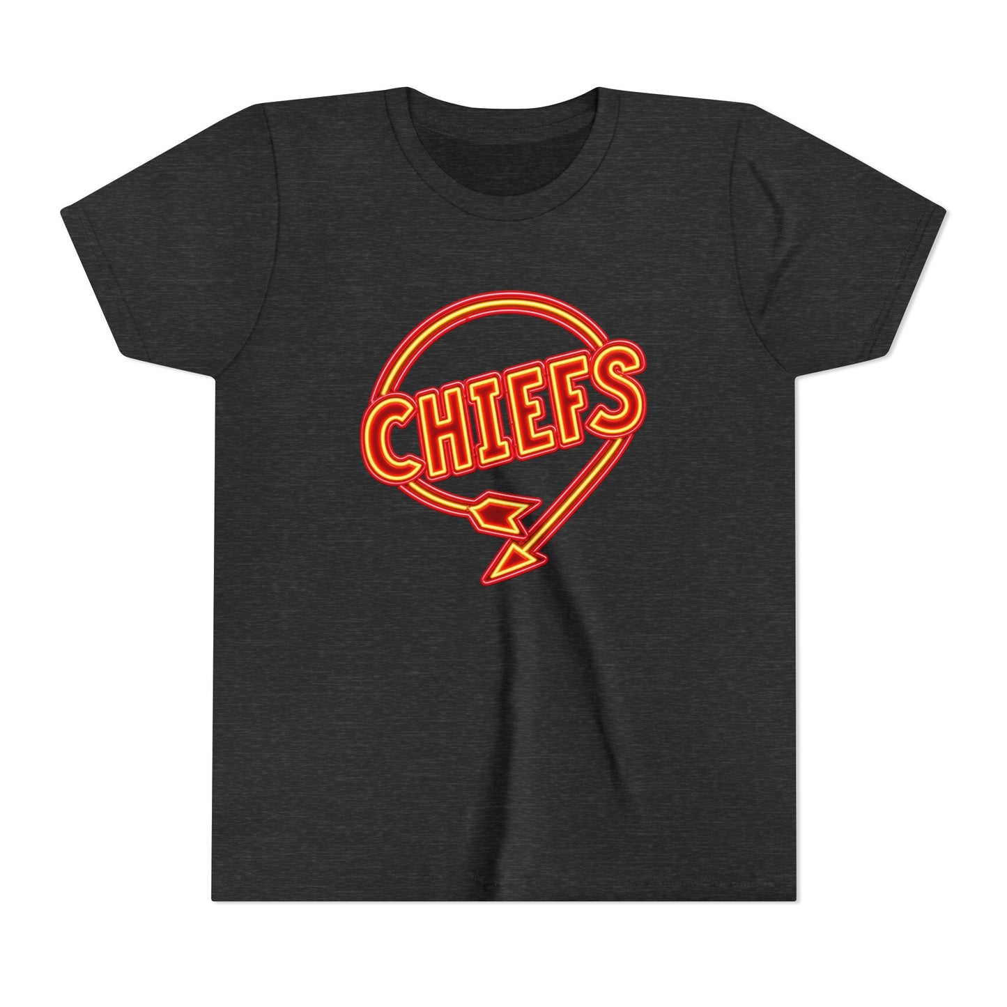 Youth Chiefs T-Shirt, Retro Kids Chiefs Shirt, Boys Chiefs Shirt, Pink Chiefs Shirt