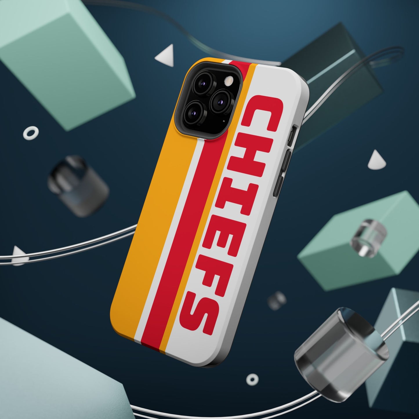 Chiefs Phone Case, Magnetic Phone Case, Retro Phone Case, Baseball Case for iPhone or Samsung, Chiefs Football Gifts