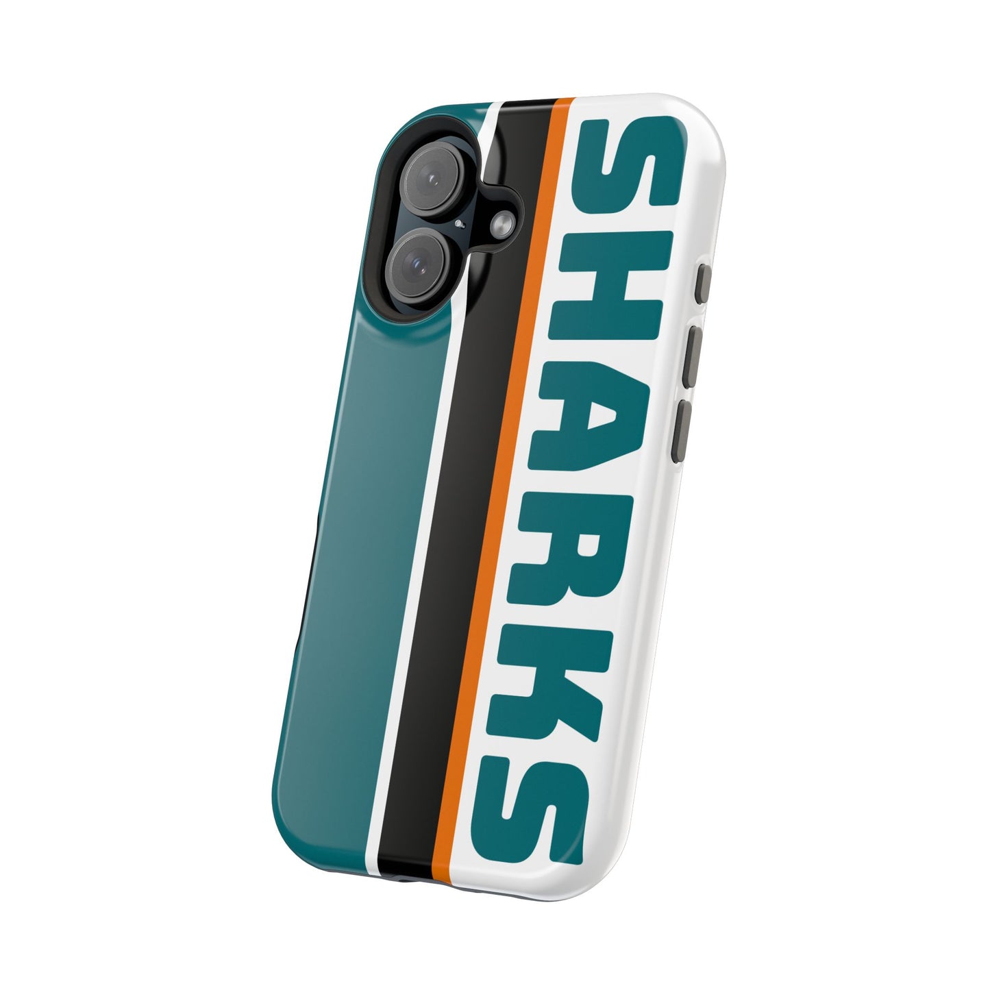 Sharks Phone Case, Magnetic Phone Case, Retro Phone Case, Hockey iPhone or Samsung Case