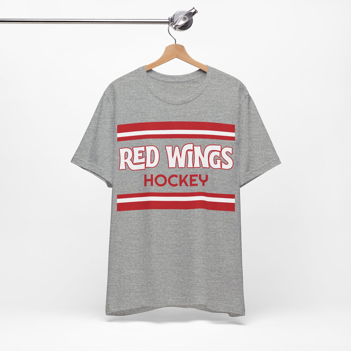 Retro Red Wings Shirt, Vintage Striped Red Wings T-Shirt