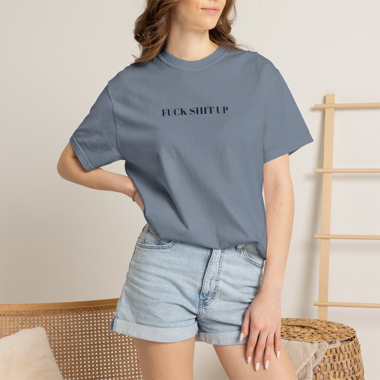 FUCK SHIT UP T-shirt: Gray or Blue Eras Inspired Tee
