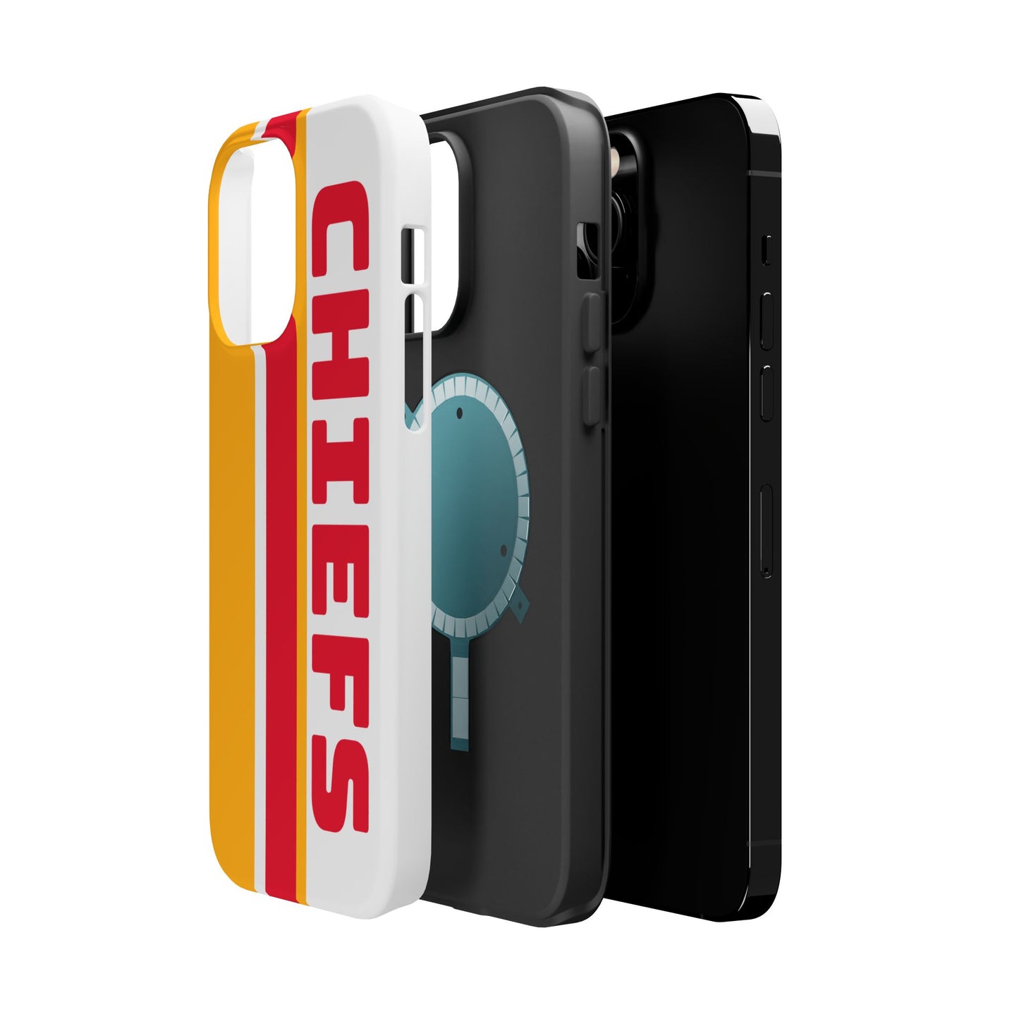 Chiefs Phone Case, Magnetic Phone Case, Retro Phone Case, Baseball Case for iPhone or Samsung, Chiefs Football Gifts