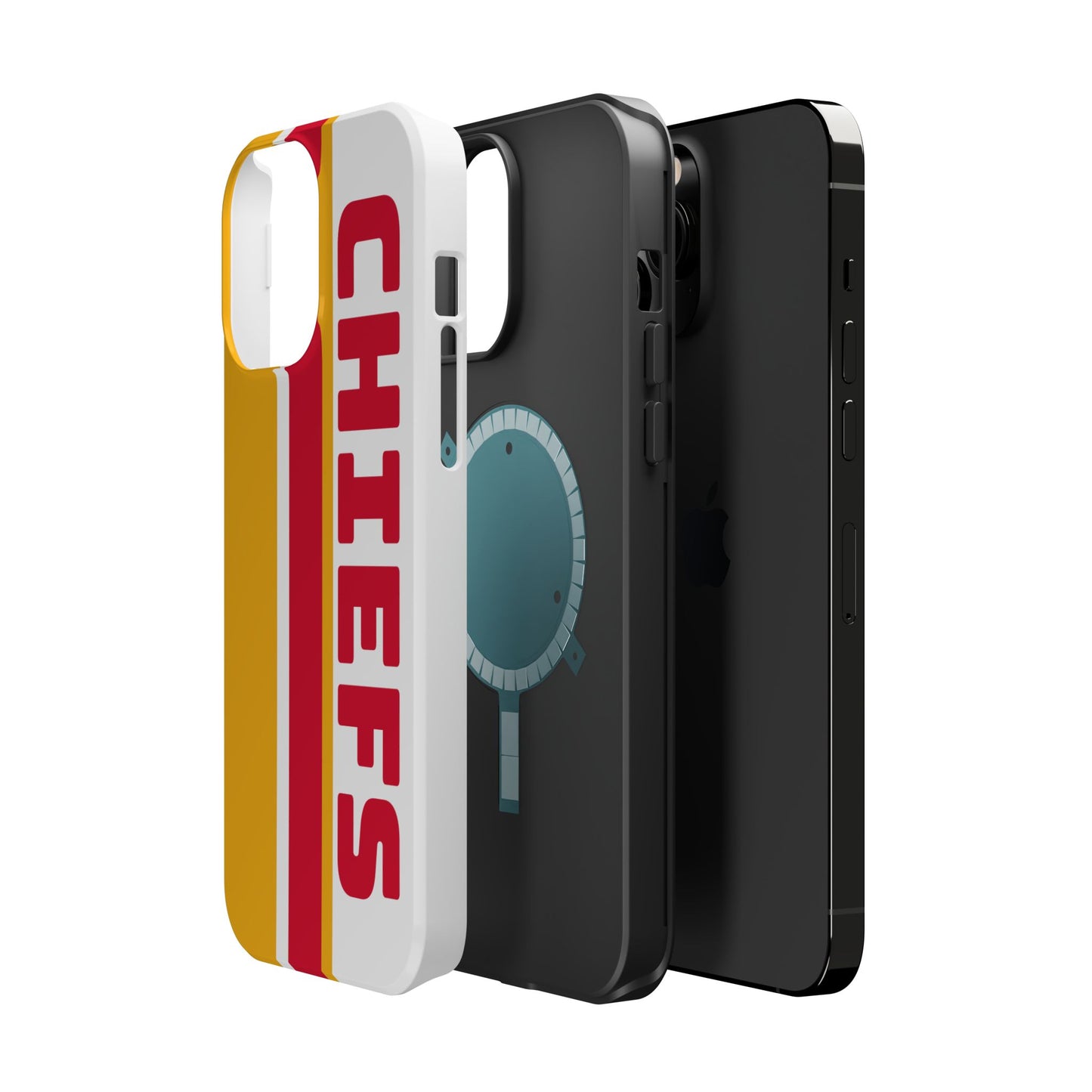 Chiefs Phone Case, Magnetic Phone Case, Retro Phone Case, Baseball Case for iPhone or Samsung, Chiefs Football Gifts