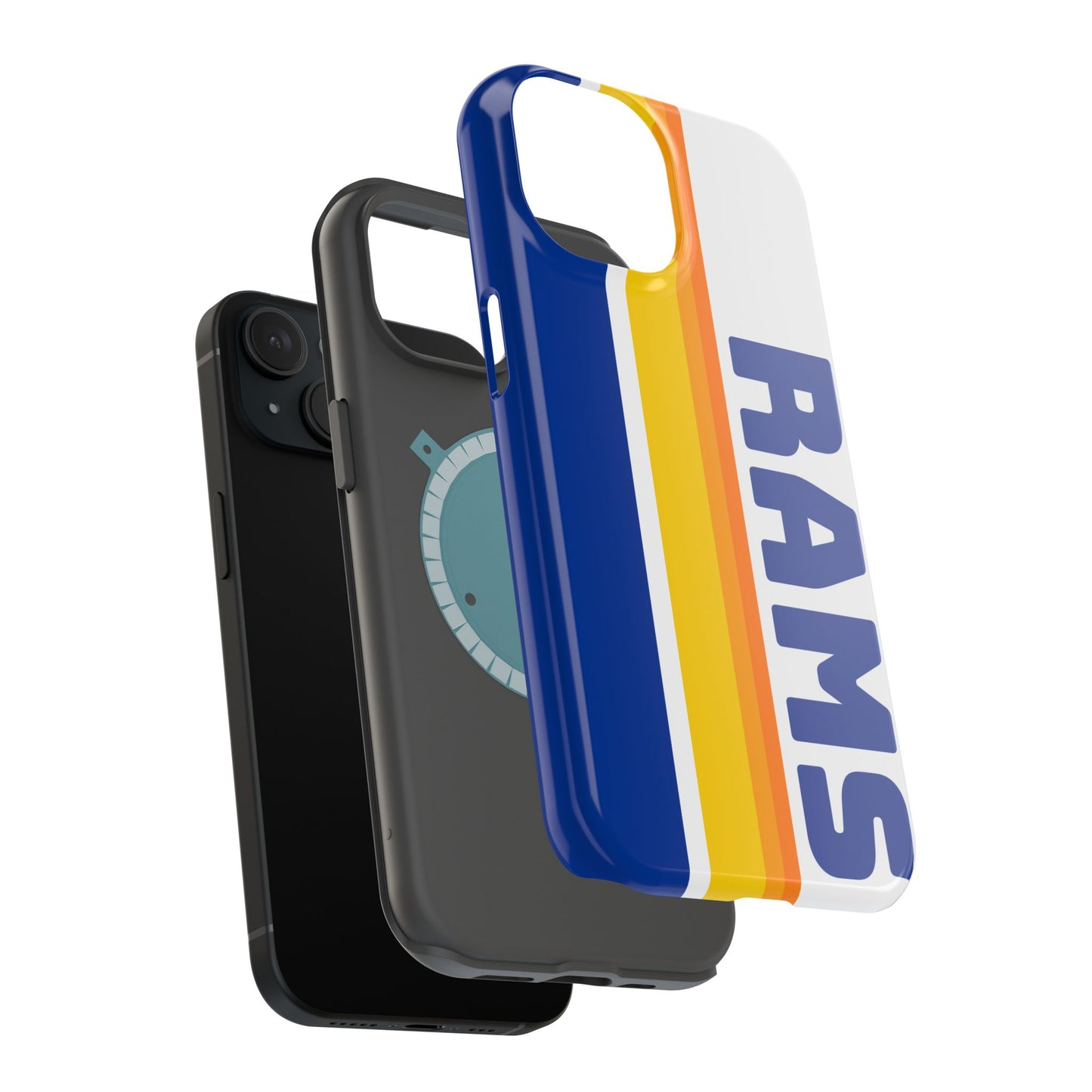 Rams Phone Case, Magnetic Phone Case, Retro Phone Case, Football Case for iPhone or Samsung