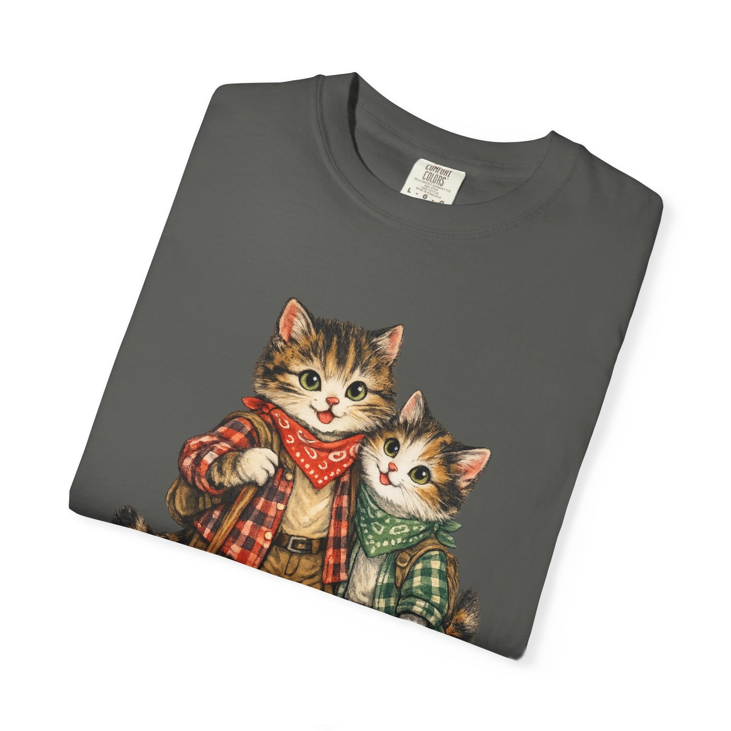 Camping Cats T-Shirt | Cute Cat Camping Design, Outdoorsy Feline Tee
