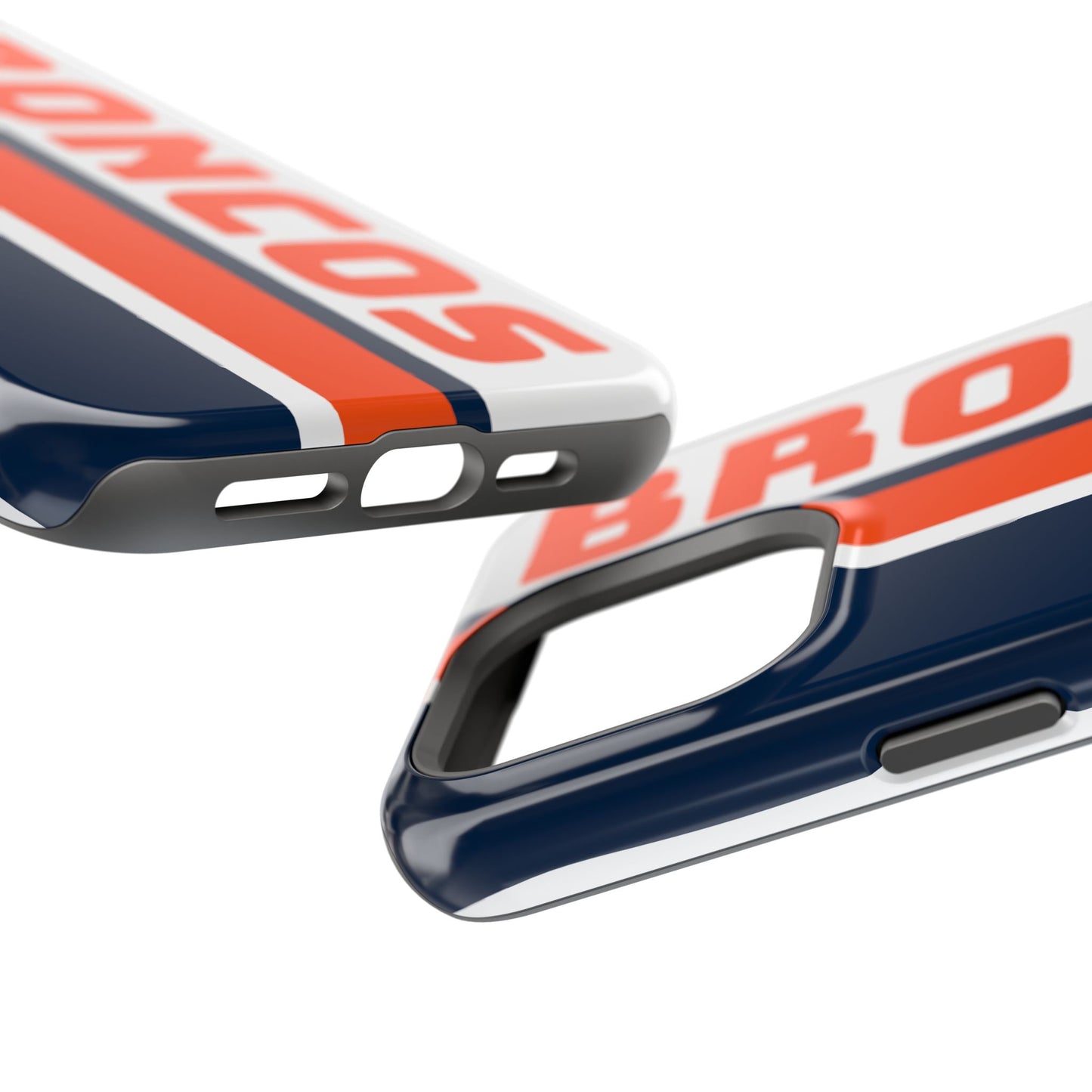 Broncos Phone Case, Magnetic Phone Case, Retro Phone Case, Baseball Case for iPhone or Samsung, Football Gifts