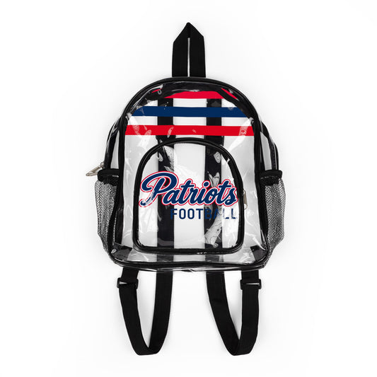 Patriots Clear Bag, Clear Stadium Backpack, Transparent Game Day Backpack