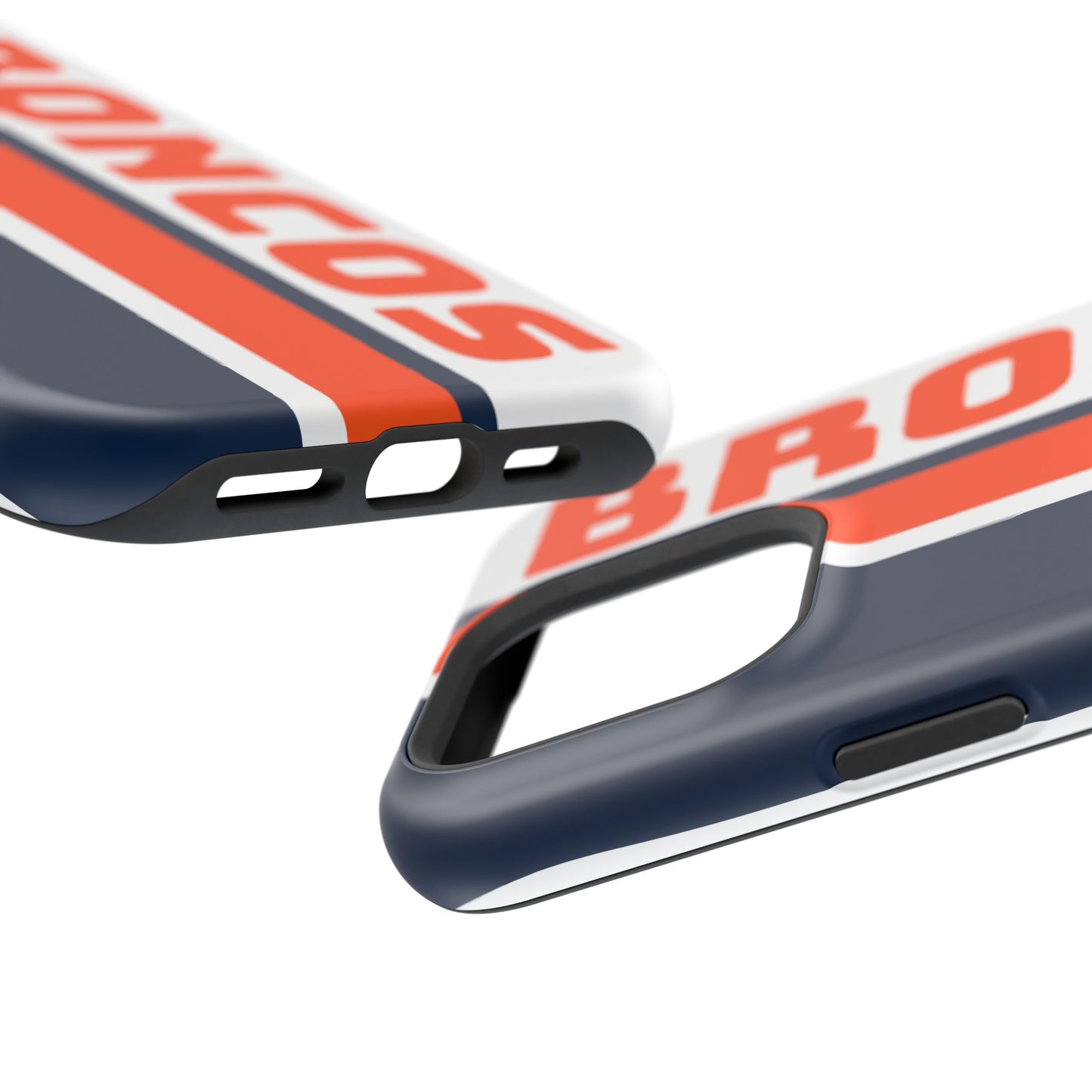Broncos Phone Case, Magnetic Phone Case, Retro Phone Case, Baseball Case for iPhone or Samsung, Football Gifts