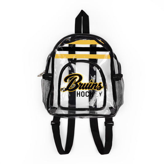 Bruins Clear Backpack, Stadium Bag, Hockey Arena Bag, Transparent Bag