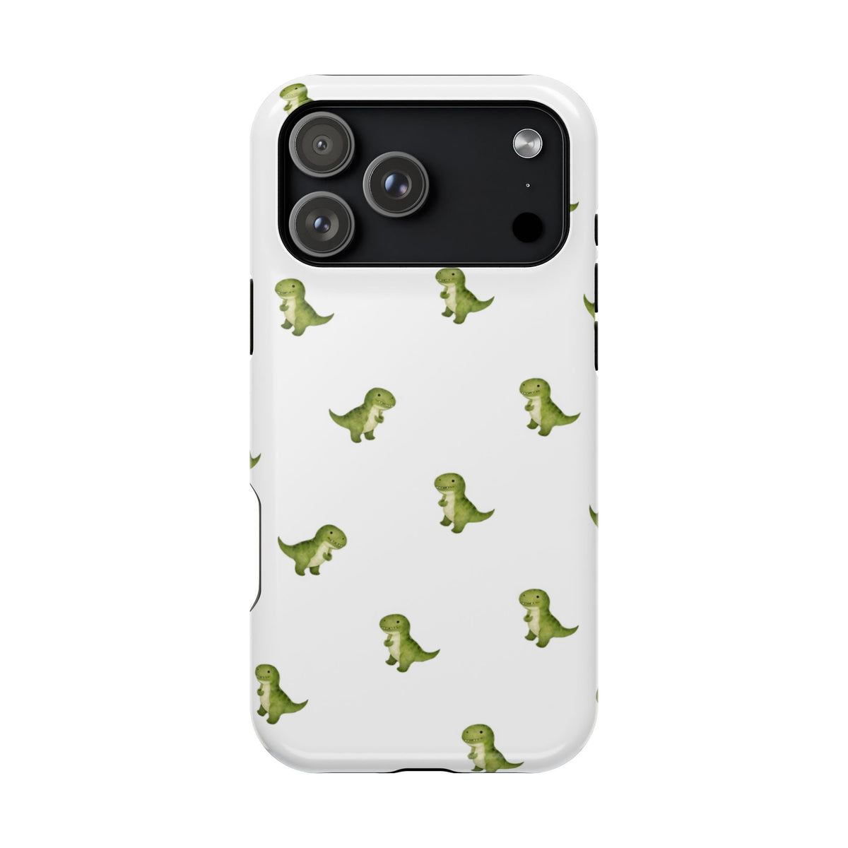 Tiny Green Dinosaur Phone Case | Magnetic Impact-Resistant Phone Case