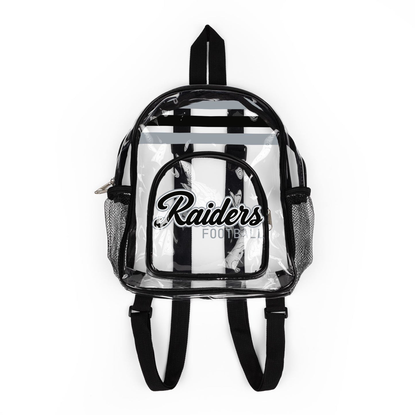 Raiders Clear Backpack, Stadium Bag, Football Belt Bag, Transparent Fanny Pack