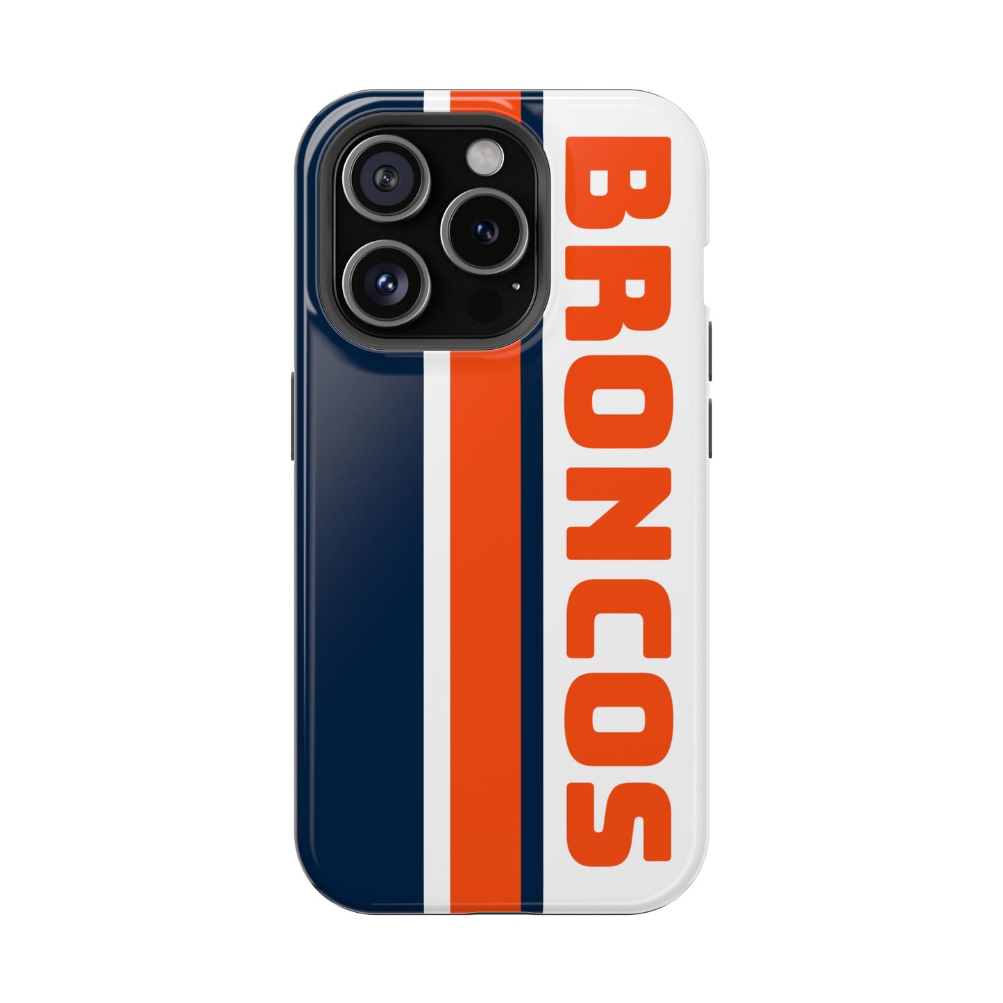Broncos Phone Case, Magnetic Phone Case, Retro Phone Case, Baseball Case for iPhone or Samsung, Football Gifts