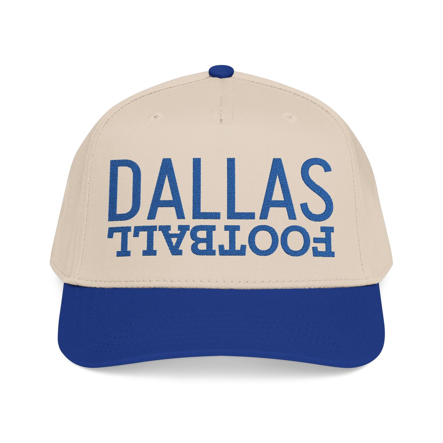 Embroidered Dallas Football Hat, Mid Profile Baseball Cap, Sports Gifts