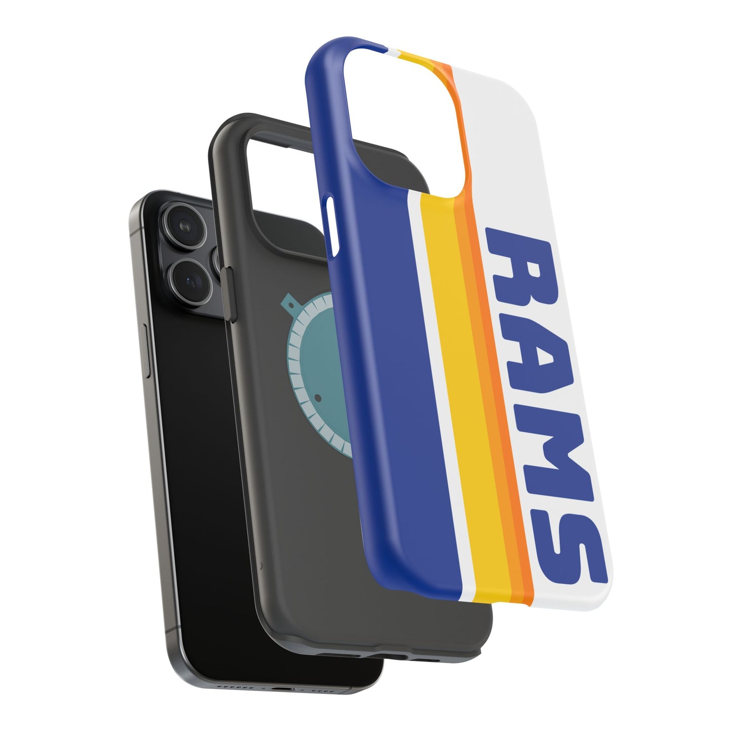 Rams Phone Case, Magnetic Phone Case, Retro Phone Case, Football Case for iPhone or Samsung