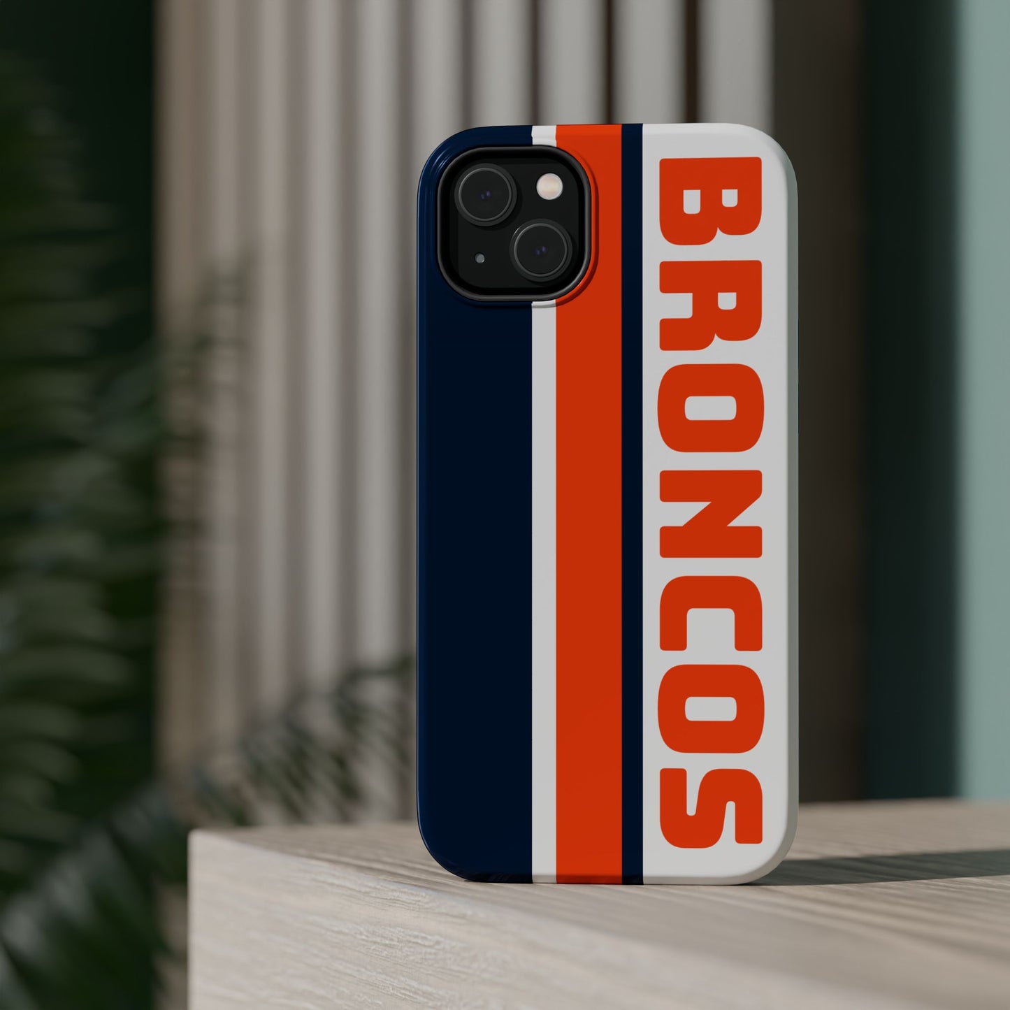 Broncos Phone Case, Magnetic Phone Case, Retro Phone Case, Baseball Case for iPhone or Samsung, Football Gifts
