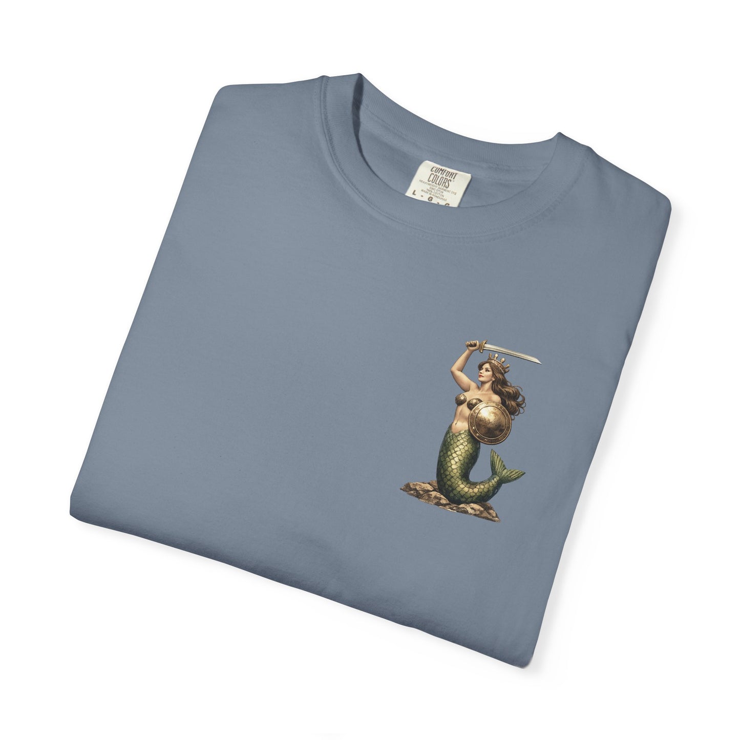 Warsaw Mermaid Shirt: Witamy w Warszawie Mermaid Vintage Postcard T-shirt, Polish Language Shirt, Poland Shirt