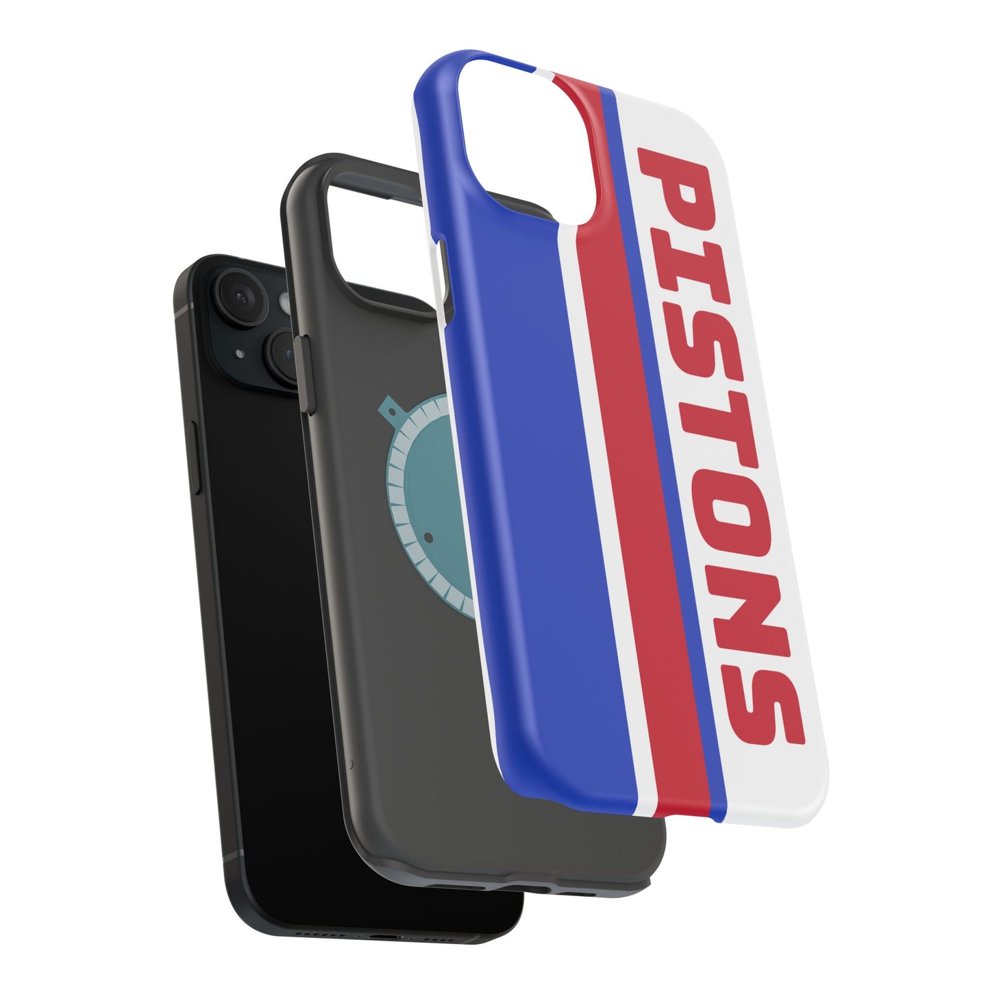 Pistons Phone Case, Magnetic Phone Case, Retro Phone Case, Basketball Gifts