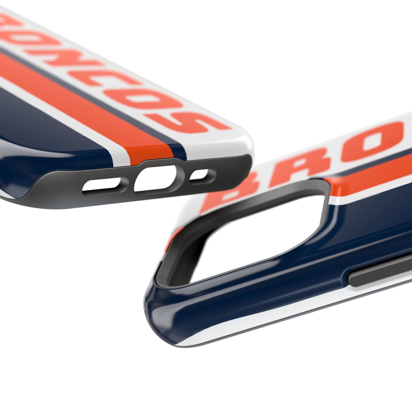 Broncos Phone Case, Magnetic Phone Case, Retro Phone Case, Baseball Case for iPhone or Samsung, Football Gifts