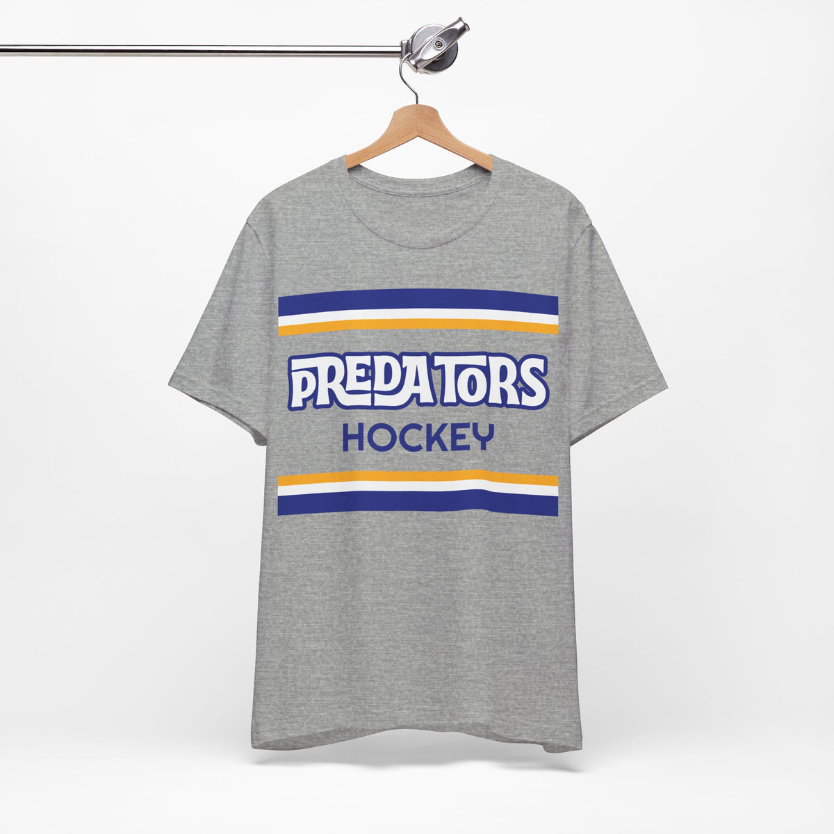 Retro Predators Shirt, Vintage Striped Predators Hockey T-Shirt