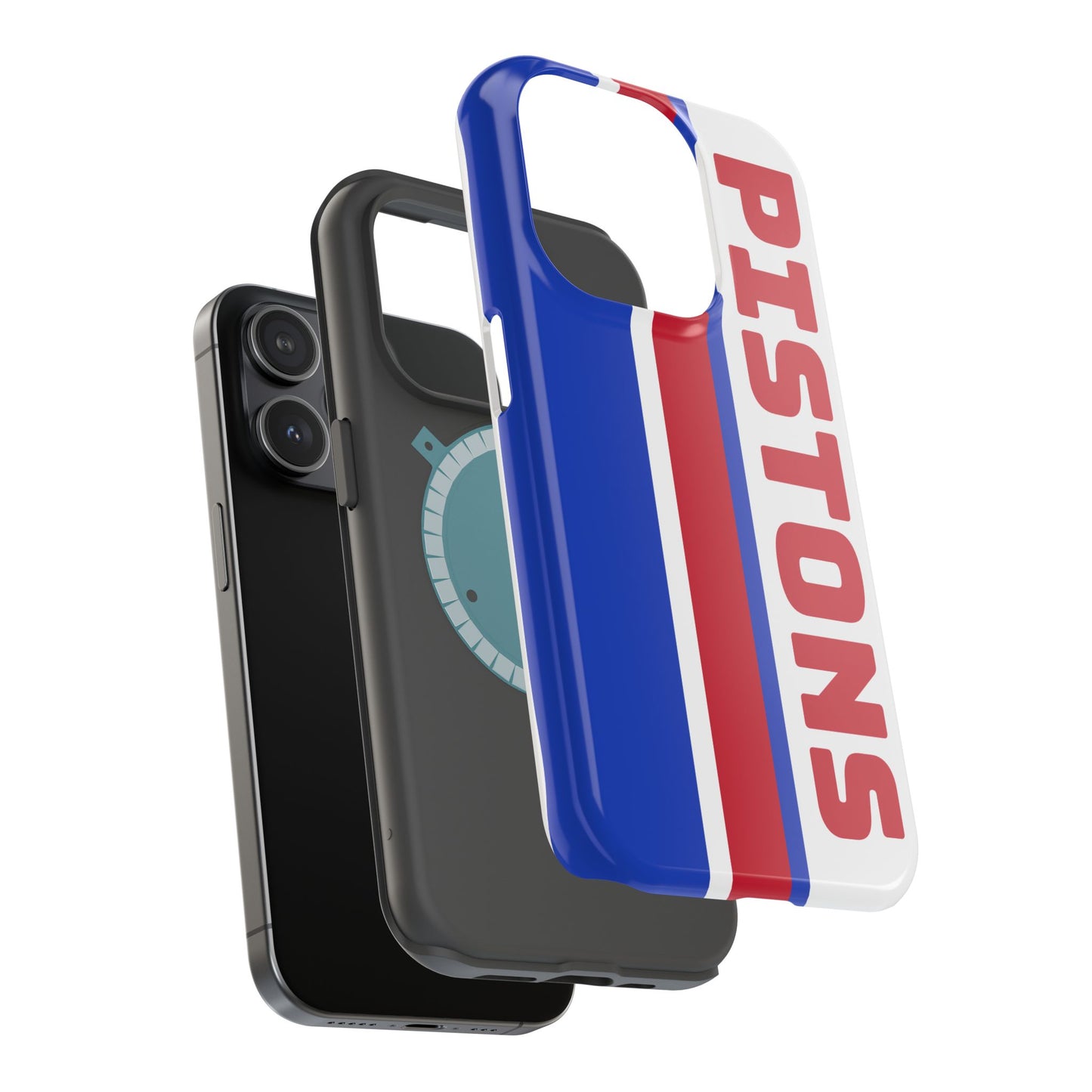 Pistons Phone Case, Magnetic Phone Case, Retro Phone Case, Basketball Gifts