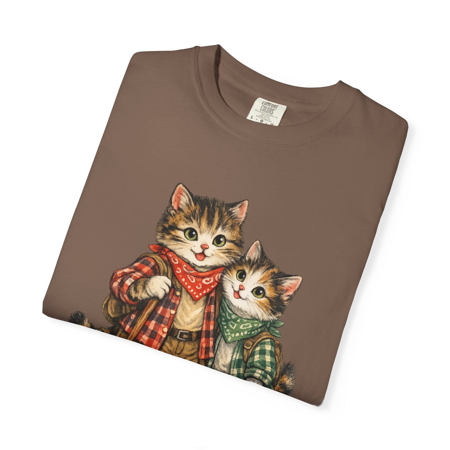 Camping Cats T-Shirt | Cute Cat Camping Design, Outdoorsy Feline Tee