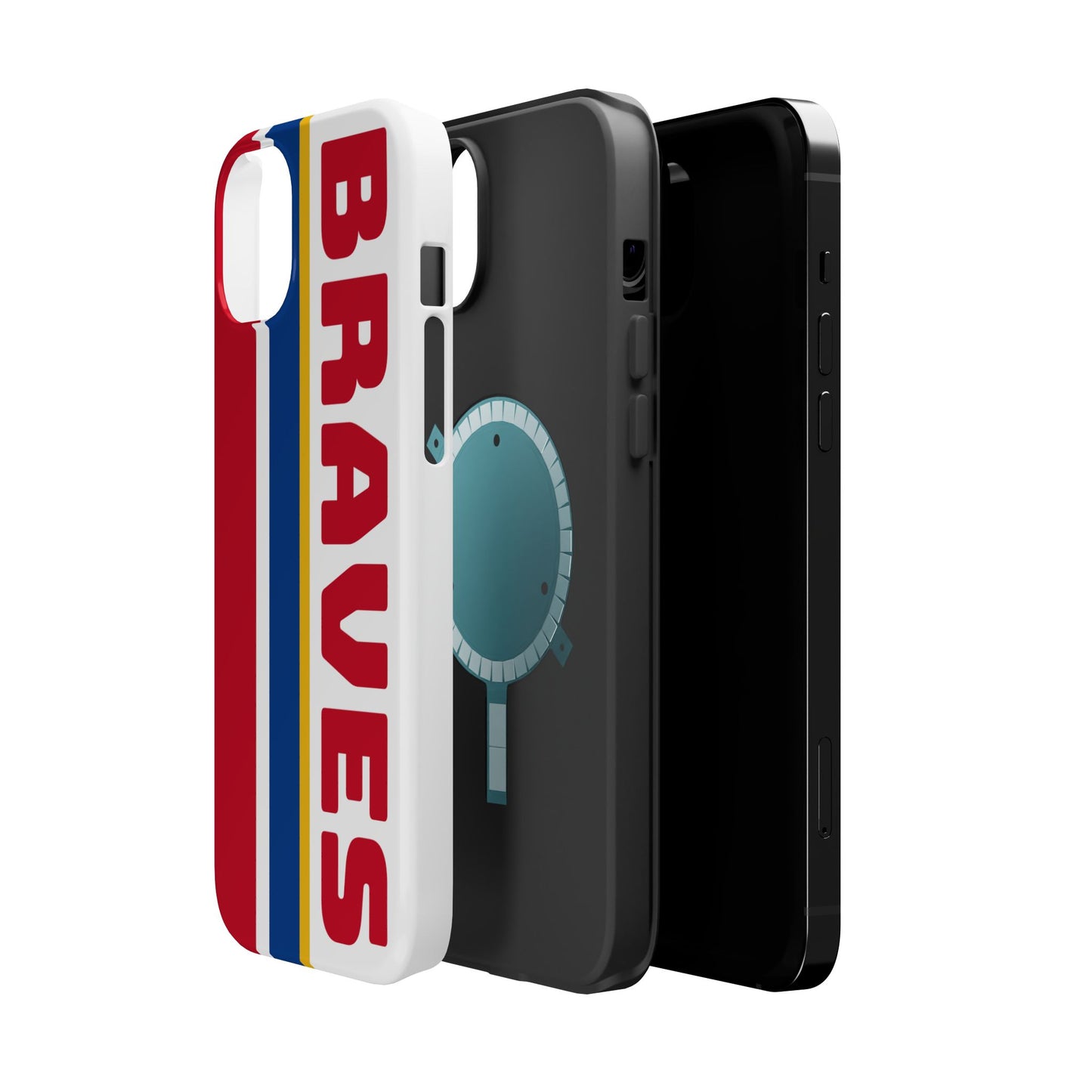 Braves Phone Case, Magnetic Phone Case, Baseball Phone Case, Retro Phone Case