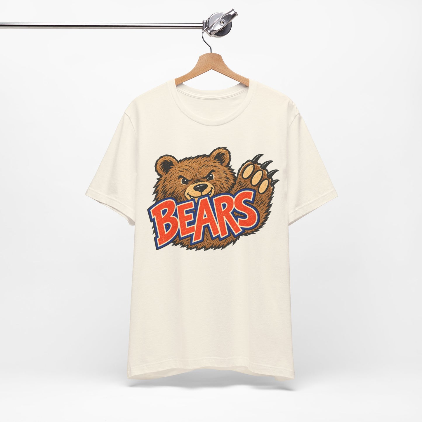Bears Mascot T-Shirt, Sports Logo, Blue Orange Graphic Tee