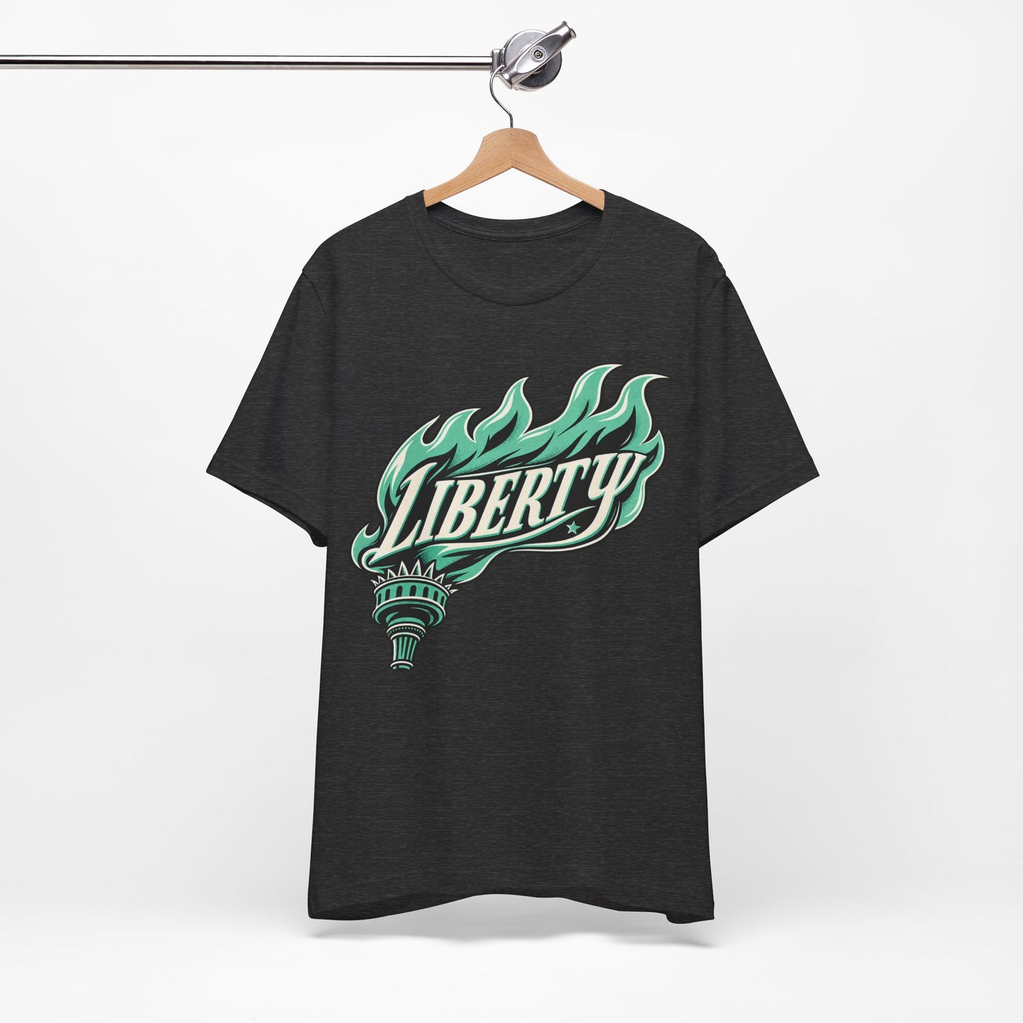 Liberty Basketball Shirt, Teal and Black Flame Shirt, Basketball Gifts