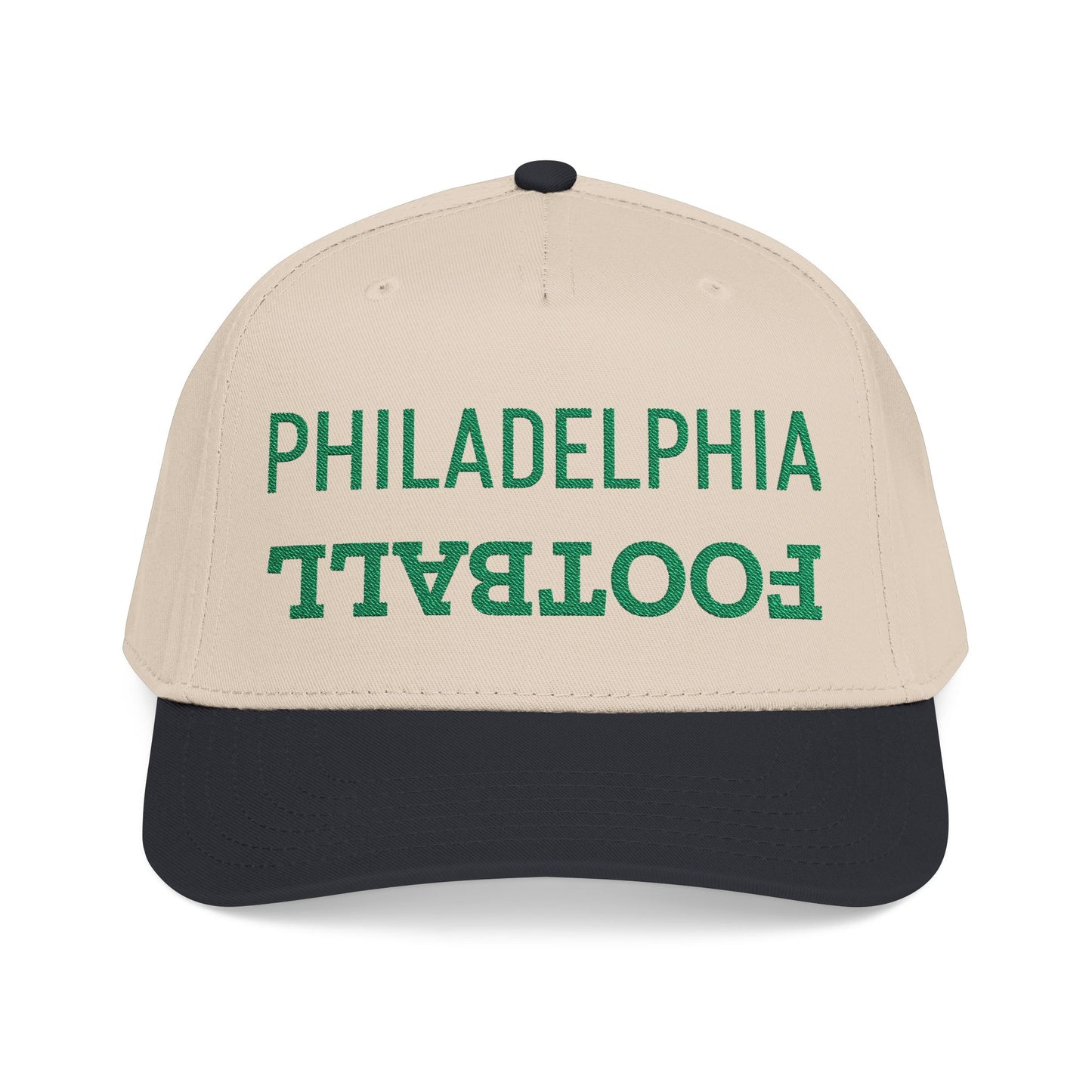 Embroidered Philadelphia Football Hat, Mid Profile Baseball Cap, Football Gifts