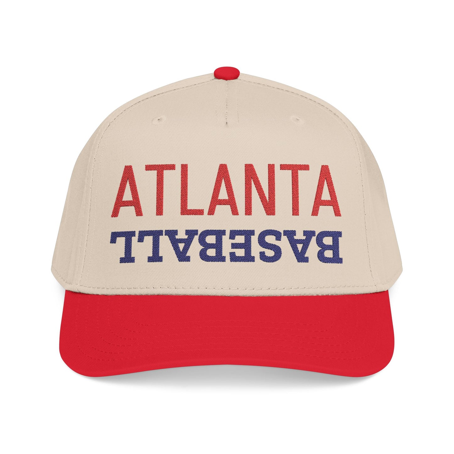 Embroidered Atlanta Baseball Hat, Mid Profile Baseball Cap, Sports Gifts