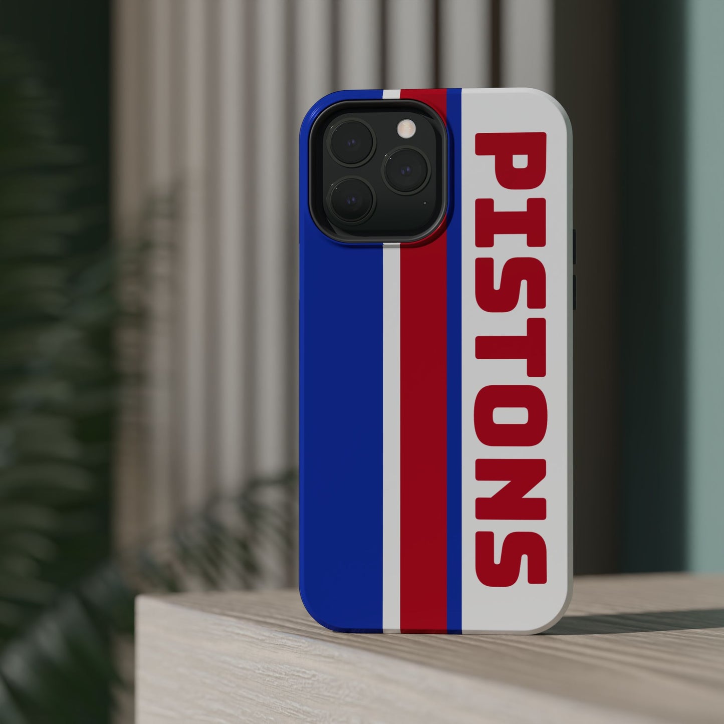 Pistons Phone Case, Magnetic Phone Case, Retro Phone Case, Basketball Gifts
