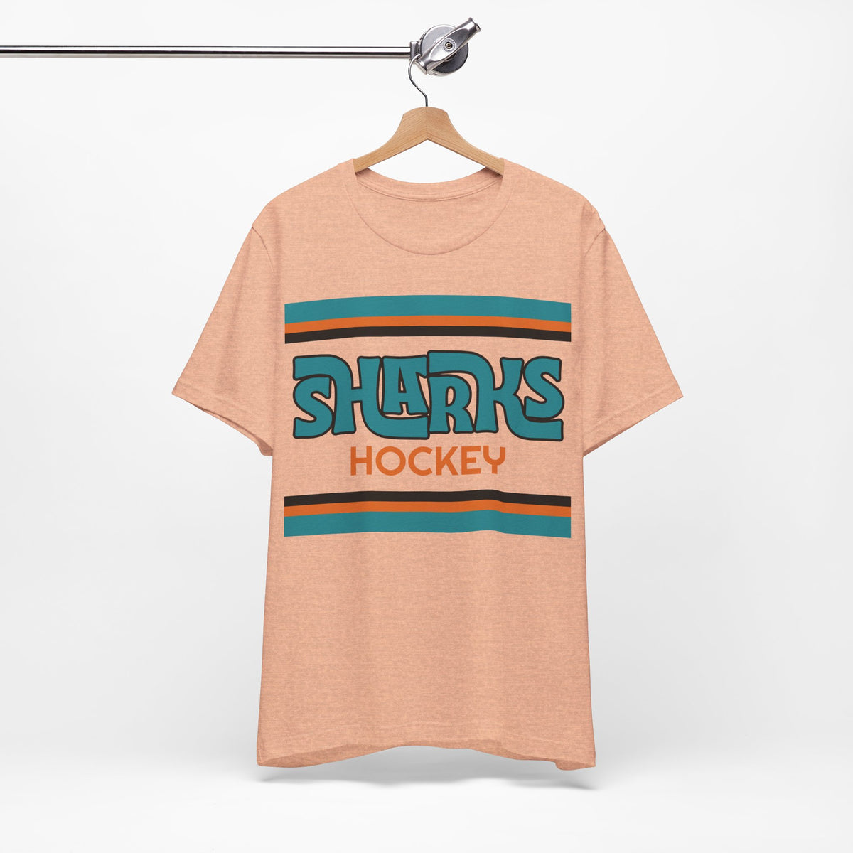 Retro Sharks Shirt, Vintage Striped Sharks T-Shirt