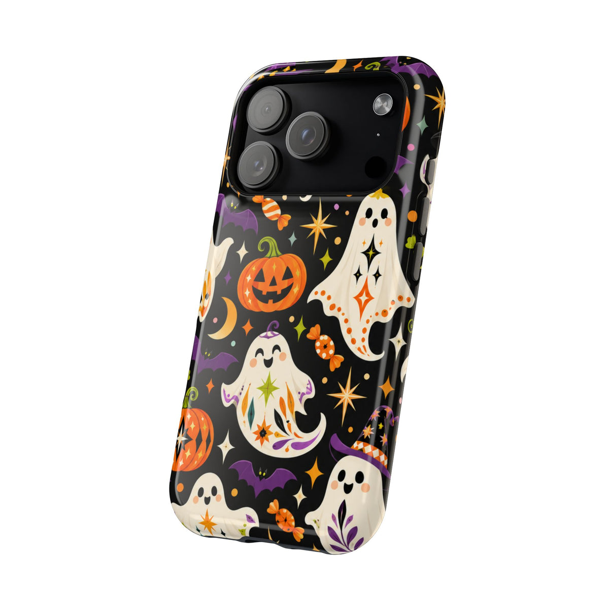 Cute Halloween Ghosts and Pumpkins Phone Case | Magnetic Impact-Resistant Case
