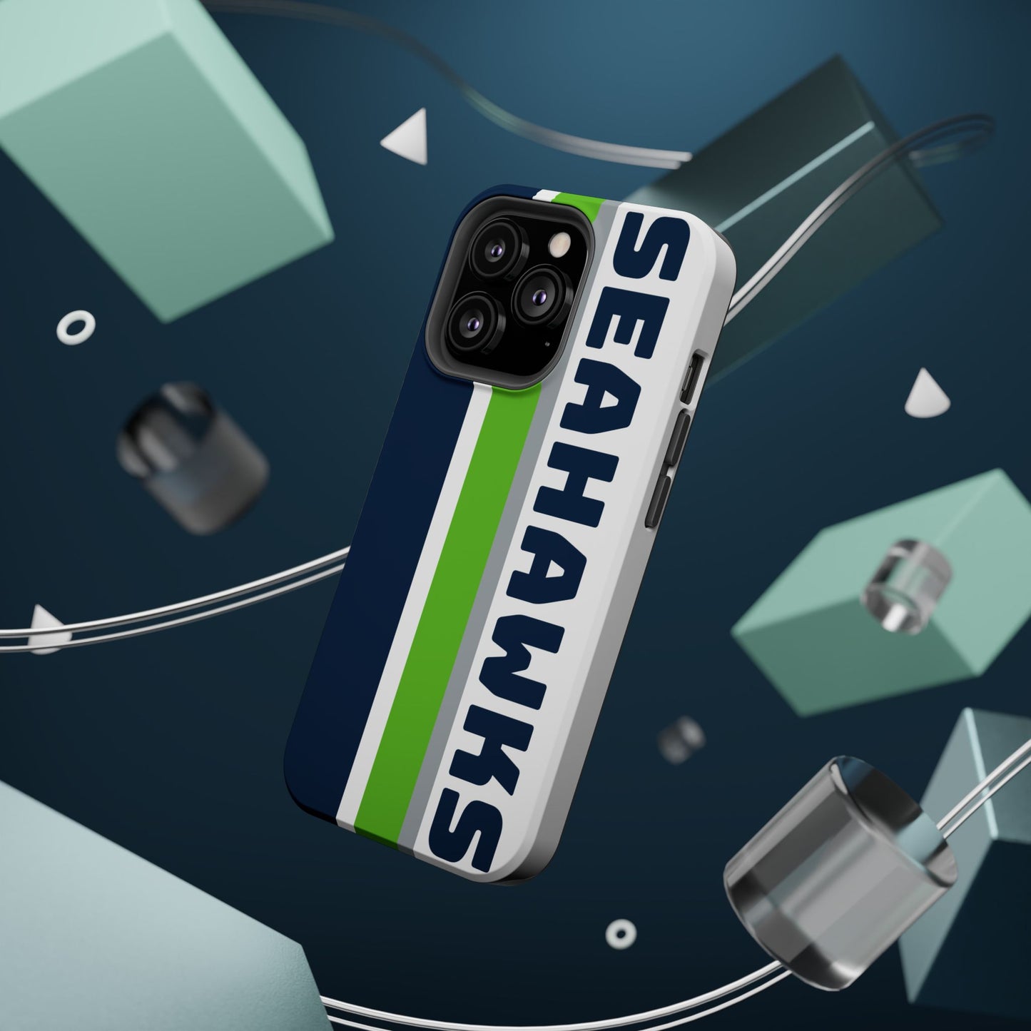 Seahawks Phone Case, Magnetic Phone Case, Retro Phone Case, Football Case for iPhone or Samsung