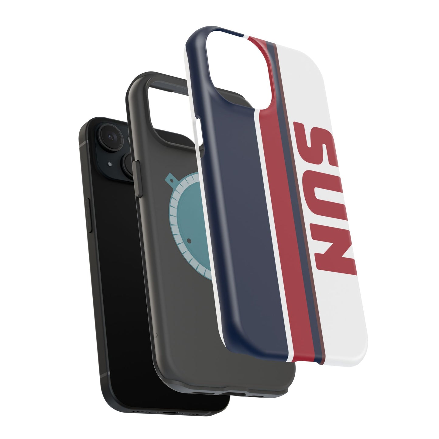 Sun Phone Case, Magnetic Phone Case, Retro Phone Case, Matte/Glossy Phone Case