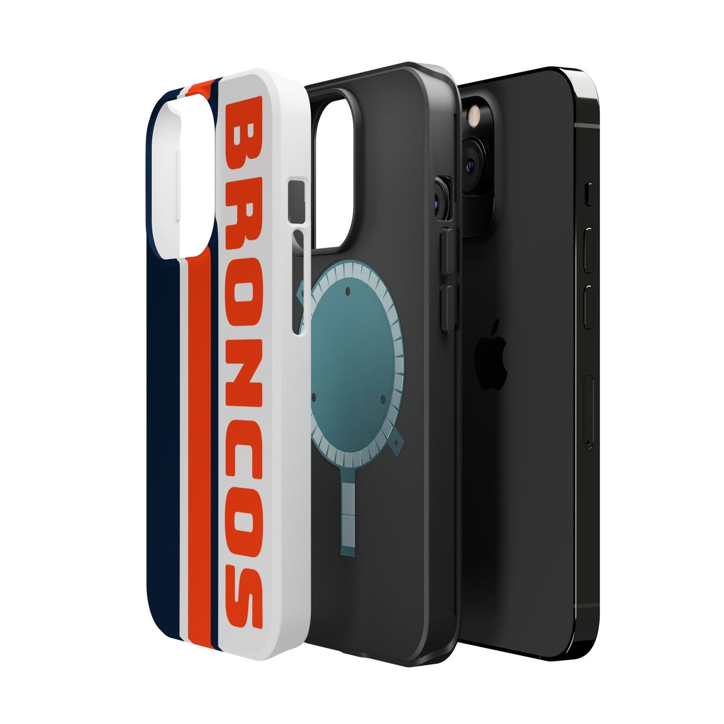 Broncos Phone Case, Magnetic Phone Case, Retro Phone Case, Baseball Case for iPhone or Samsung, Football Gifts