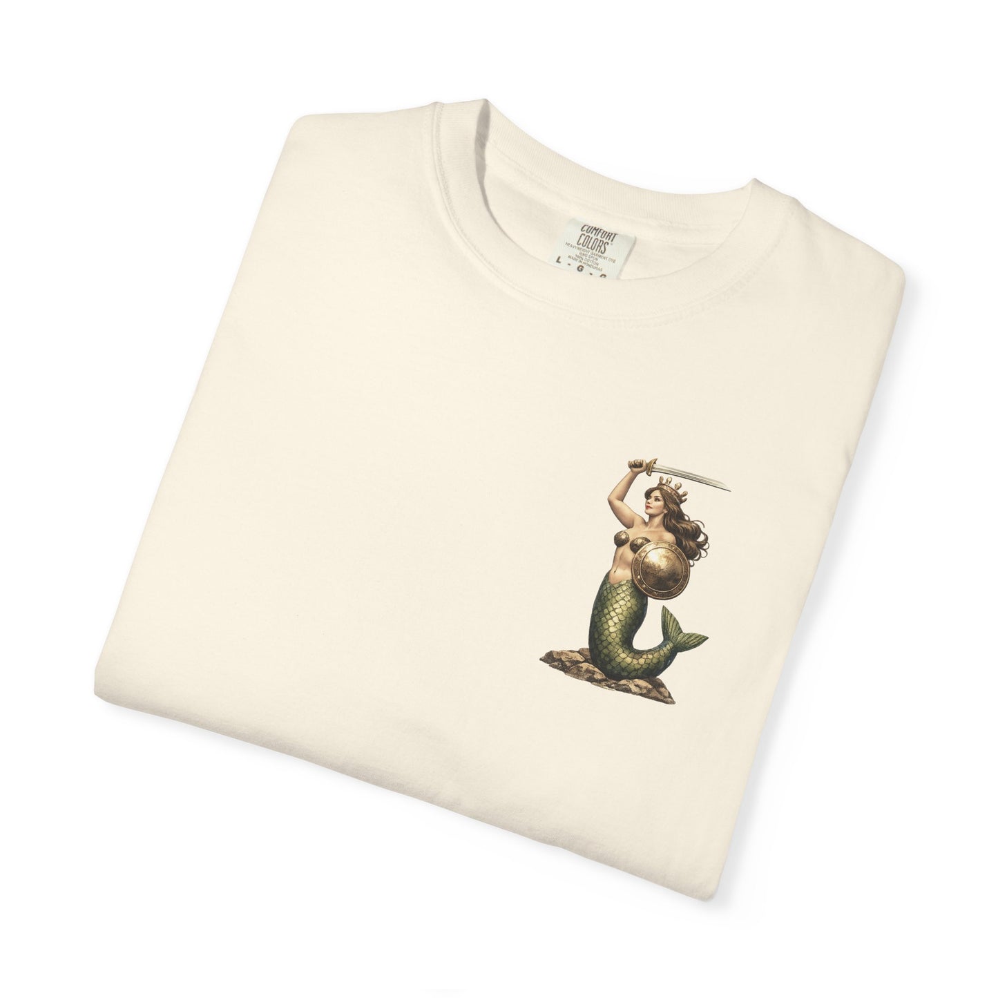 Warsaw Mermaid Shirt: Witamy w Warszawie Mermaid Vintage Postcard T-shirt, Polish Language Shirt, Poland Shirt