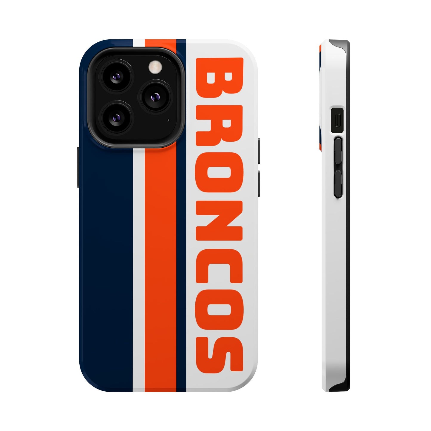 Broncos Phone Case, Magnetic Phone Case, Retro Phone Case, Baseball Case for iPhone or Samsung, Football Gifts